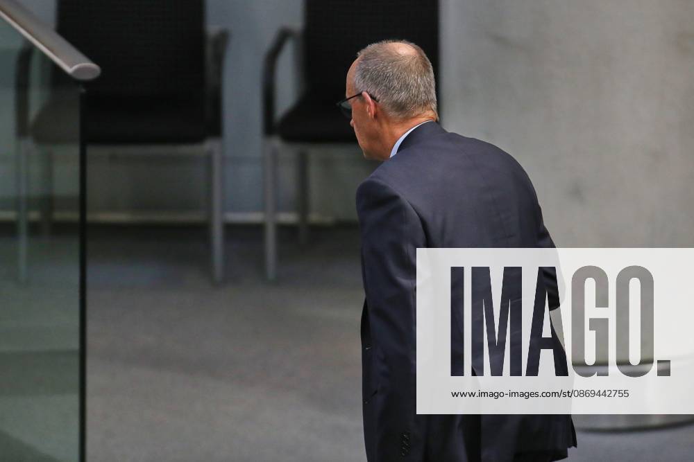 German Bundestag 101st Session of the Bundestag Chancellor Friedrich Merz (CDU) leaves the plenary session