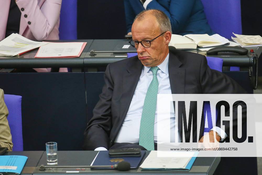 German Bundestag 101st Session of the Bundestag Chancellor Friedrich Merz, CDU