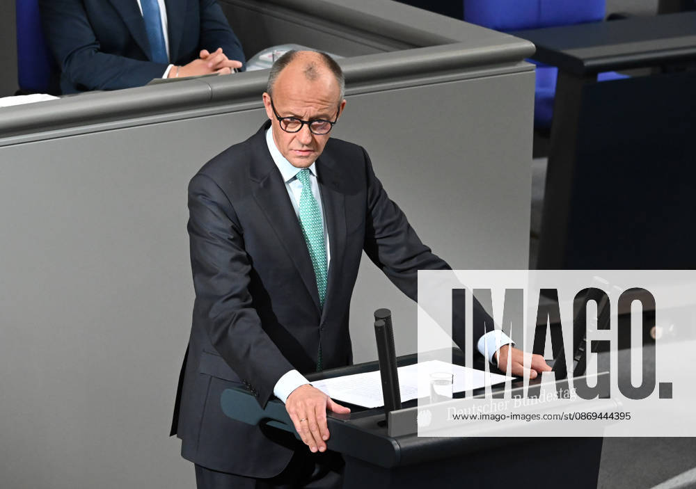German Chancellor Friedrich Merz delivers government statement in Berlin ahead of EU Summit BERLIN, GERMANY – OCTOBER 14: German Chancellor Friedrich Merz delivers a government statement ahead of the upcoming meeting of the European Council in the Bundestag in Berlin, Germany, on October 14, 2026. Volodymyr Sindieiev Anadolu Berlin Germany. Editorial use only. Please get in touch for any other usage.