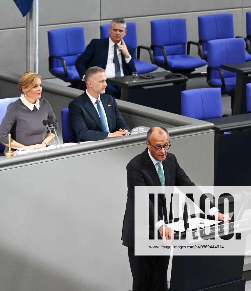 German Chancellor Friedrich Merz delivers government statement in Berlin ahead of EU Summit BERLIN, GERMANY – OCTOBER 14: German Chancellor Friedrich Merz delivers a government statement ahead of the upcoming meeting of the European Council in the Bundestag in Berlin, Germany, on October 14, 2026. Volodymyr Sindieiev Anadolu Berlin Germany. Editorial use only. Please get in touch for any other usage.