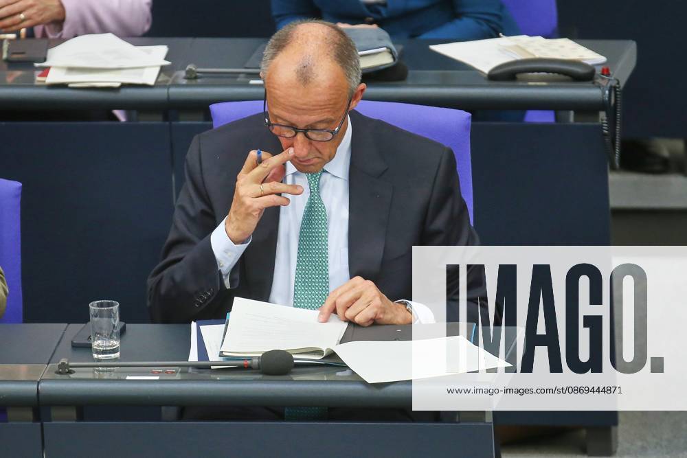 German Bundestag 101st Session of the Bundestag Chancellor Friedrich Merz, CDU
