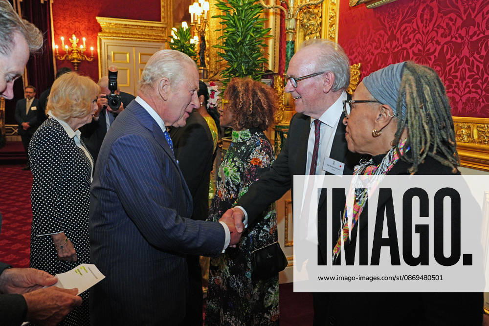 Commonwealth Diaspora reception King Charles III speaking to Peter Davison, during a reception at St. James s Palace in London, to celebrate the Commonwealth Diaspora, ahead of the Commonwealth Heads of Government Meeting in Antigua and Barbuda. Picture date: Wednesday October 14, 2026., Credit:Aaron Chown PA ROTA - B68 Avalon UK, London