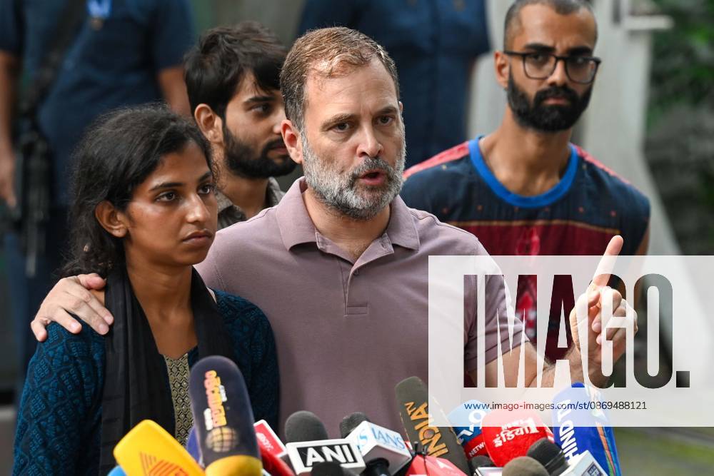 LoP Lok Sabha Rahul Gandhi with the NSUI protesters who were beaten in yesterday s protest share their experiences during a media interaction at 10 Janpath on October 14, 2026 in New Delhi, India. (Photo by Vipin Kumar Hindustan Times) LoP Rahul Gandhi Address Press Conference On Alleged Use Of Force Against NSUI Workers During Protest