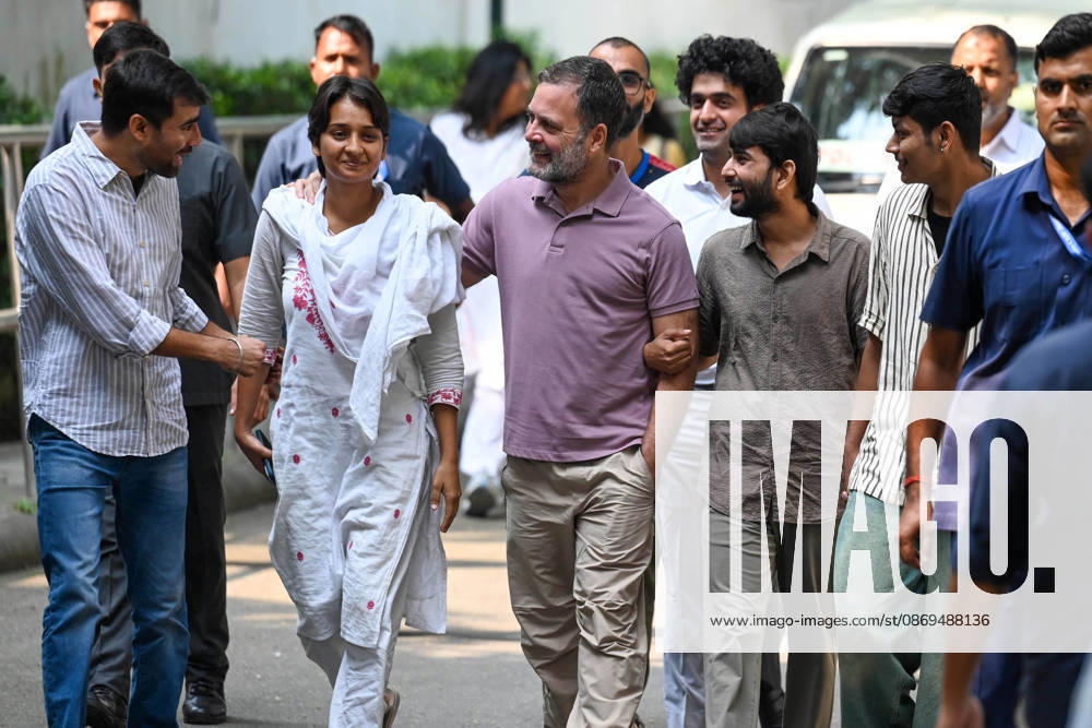 LoP Lok Sabha Rahul Gandhi with the NSUI protesters who were beaten in yesterday s protest share their experiences during a media interaction at 10 Janpath on October 14, 2026 in New Delhi, India. (Photo by Vipin Kumar Hindustan Times) LoP Rahul Gandhi Address Press Conference On Alleged Use Of Force Against NSUI Workers During Protest