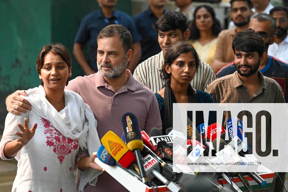 LoP Lok Sabha Rahul Gandhi with the NSUI protesters who were beaten in yesterday s protest share their experiences during a media interaction at 10 Janpath on October 14, 2026 in New Delhi, India. (Photo by Vipin Kumar Hindustan Times) LoP Rahul Gandhi Address Press Conference On Alleged Use Of Force Against NSUI Workers During Protest