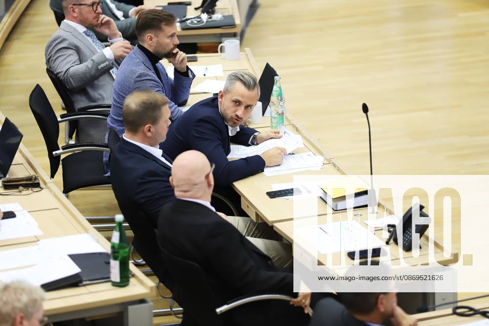 State Parliament Special Session Ulrich Siegmund, AfD, along with other members of his caucus