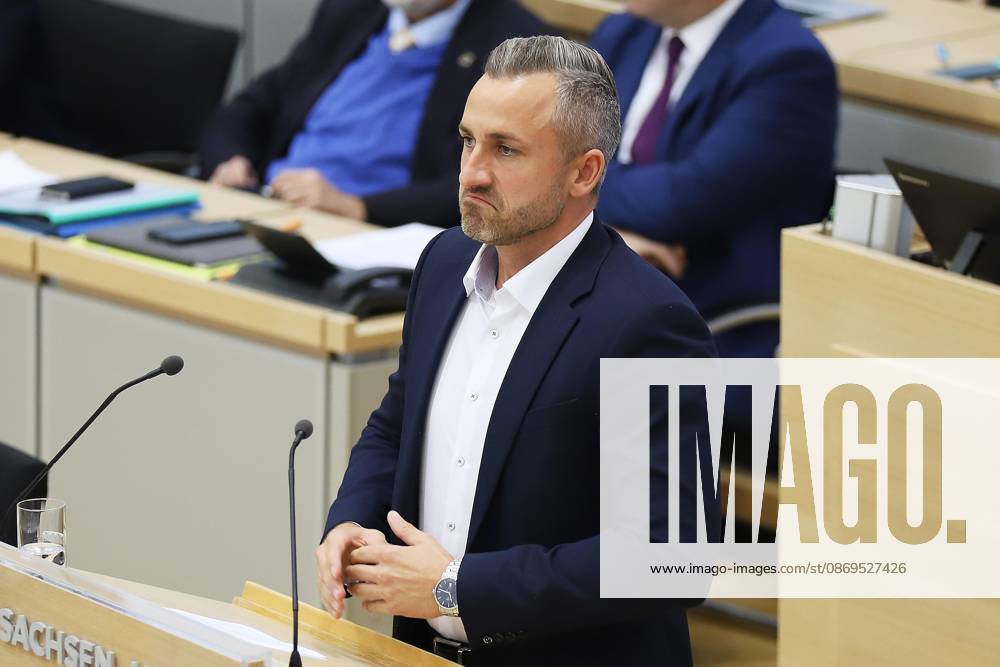 State Parliament Special Session: Ulrich Siegmund (AfD) delivers a speech on the introduction of a joint motion with the BSW to advocate for peace talks in the war in Ukraine