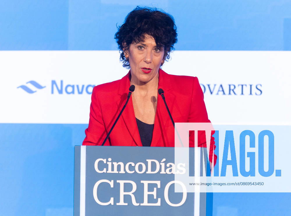Second Day of the CREO Forum Elma Saiz, Minister of Inclusion, Social Security, and Migration, during the third edition of the CREO Forum at the Westin Palace Hotel in Madrid on October 15, 2026, in Madrid, Spain. The forum, organized by the newspaper Cinco Días, is being held on October 14 and 15 under the acronym that defines its core values: Growth, Responsibility, Excellence, and Opportunity. October 15, 2026, Spain