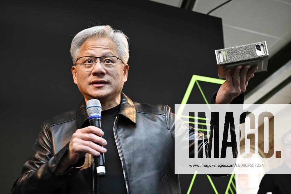 STOCKHOLM, Oct. 15, 2026 — Jensen Huang, CEO of Nvidia, speaks during the Build A Claw Experience event at Norrsken House Stockholm, as Nvidia hosts three AI events in Stockholm on Thursday