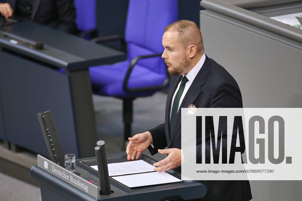 German Bundestag 102nd Session of the Bundestag Torben Braga, AfD
