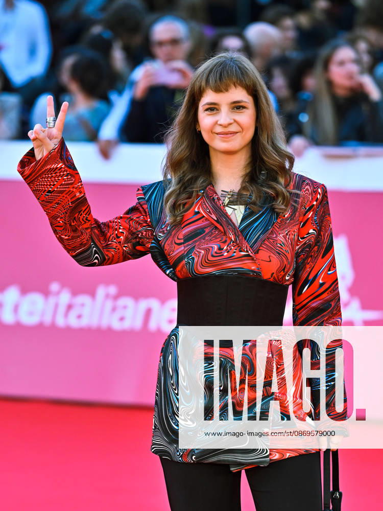IPA89722115 - Rome, 2026 Film Festival Evening 3 Red Carpet for the film *SKEJTANJETO NE E ZA DEVOJÄaINJA* (*SKATEBOARDING IS NOT FOR GIRLS*) Pictured: Dina Duma
