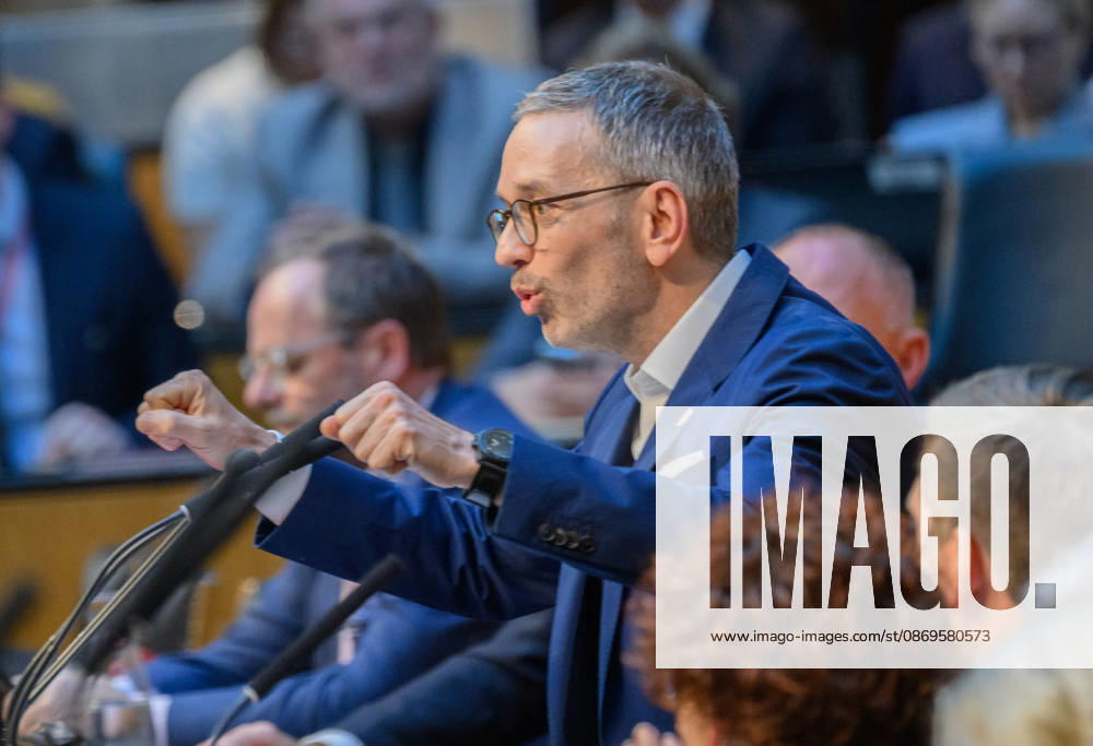 Vienna, October 15, 2026—103rd Session of the National Council: Urgent inquiry by the FPÖ combined with a motion of no confidence against the entire government. PHOTO: FPÖ Caucus Leader Herbert Kickl. 103rd Session of the National Council, Nationalrat, National Council session, parliamentary session, parliament, plenary session 103rd Session of the National Council