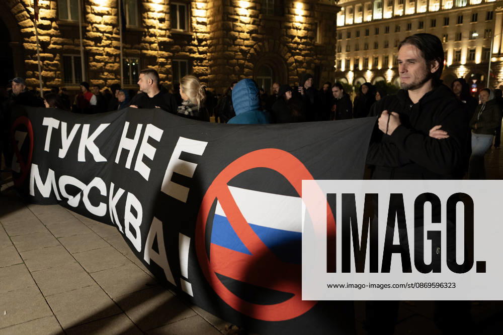 Protesters demand answers over Black Sea maritime attacks in Bulgaria SOFIA, BULGARIA - OCTOBER 15: Demonstrators gather during a protest demanding clarification over recent Black Sea maritime attacks near government buildings in Sofia, Bulgaria on October 15, 2026. Protesters assembled to voice anger against the policies of President Iliana Iotova and Prime Minister Rumen Radev, seeking answers regarding drone strikes on four commercial vessels within Bulgaria’s exclusive economic zone that left two ships sunk and two damaged. Hristo Vladev Anadolu Sofia Bulgaria. Editorial use only. Please get in touch for any other usage.
