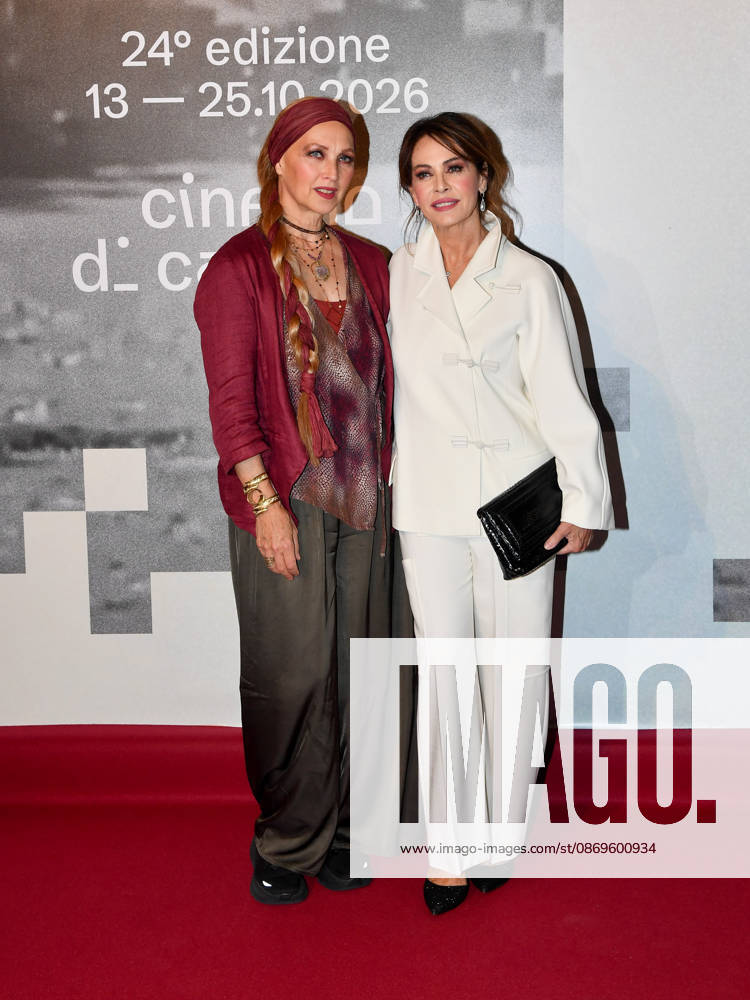 IPA89727905 - Roma Cinema Fest 2026. Night 3 Red Carpet for the film Idda. Pictured: Elena Sofia Ricci, Elisa Barucchieri (Elena Sofia Riccis sister)