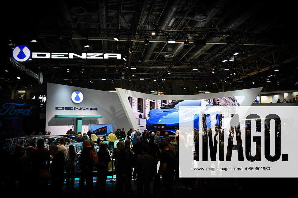 Paris Motor Show 2026 Denza Automobile logo at the International Motor Show 2026 in Paris Porte de Versailles on October 15,2026. Photo by Tomas Stevens ABACAPRESS.COM Paris France