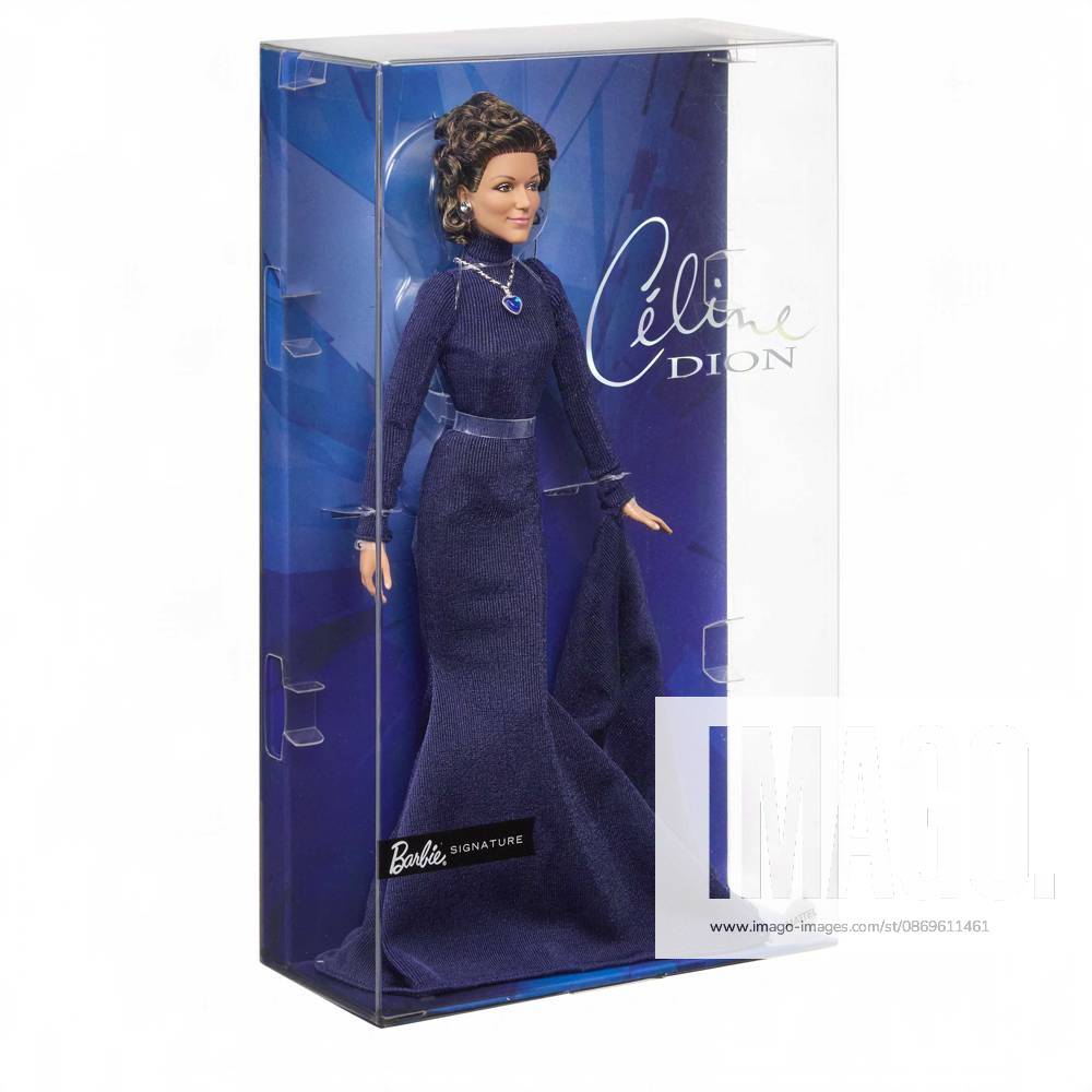 Céline Dion gets her own Barbie doll based on her 1998 Oscars look Céline Dion gets her own Barbie doll based on her 1998 Oscars look., , Toymaker Mattel has announced the legendary Canadian singer is being honored with a Barbie Signature doll., , Céline’s doll wears a long-sleeve navy-blue gown and a necklace inspired by the blue heart-shaped diamond necklace, capturing her look as My Heart Will Go On from movie blockbuster Titanic won Best Original Song at the 1998 Academy Awards., , Céline said: It is a true honor to join the Barbie legacy with a doll inspired by one of the most meaningful moments of my career., , I hope this doll inspires everyone to express themselves with confidence, follow their dreams and believe in the power of