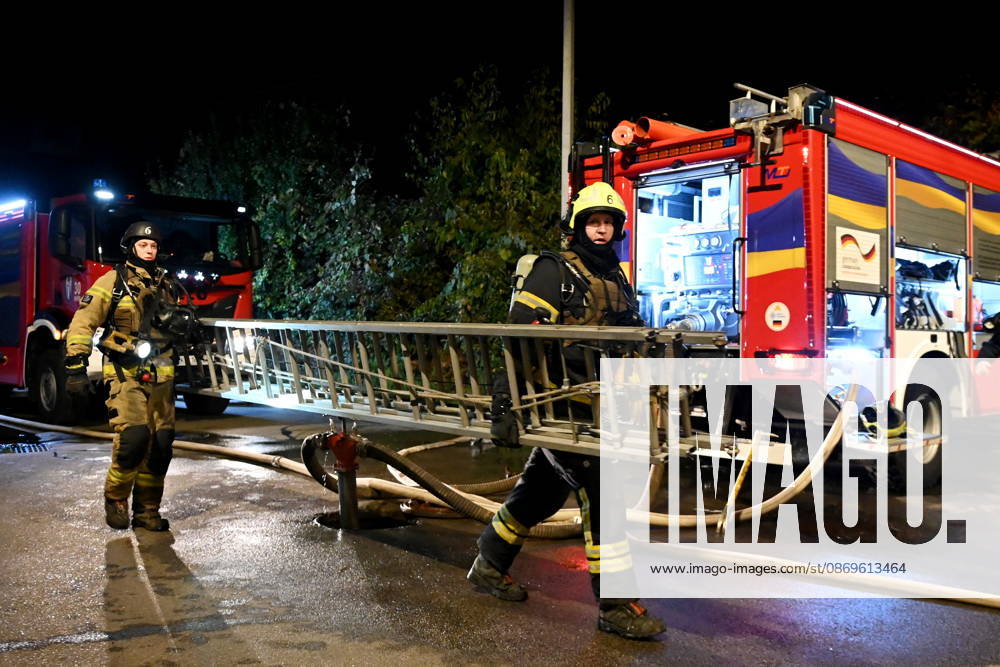 Russian Drone Attack On Kyiv, Ukraine Firefighters work at the scene of a fire at a private residential house in the Shevchenkivskyi district in Kyiv, Ukraine, on October 15, 2026, following the explosion of a jet-powered drone launched by Russia. Kyiv Ukraine