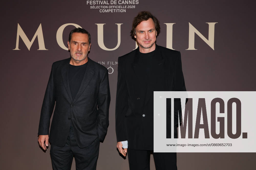 Gilles Lellouche and Lars Eidinger attend the Moulin Paris premiere on October 15, 2026, in Paris 460498, October 15, 2026, Paris, France