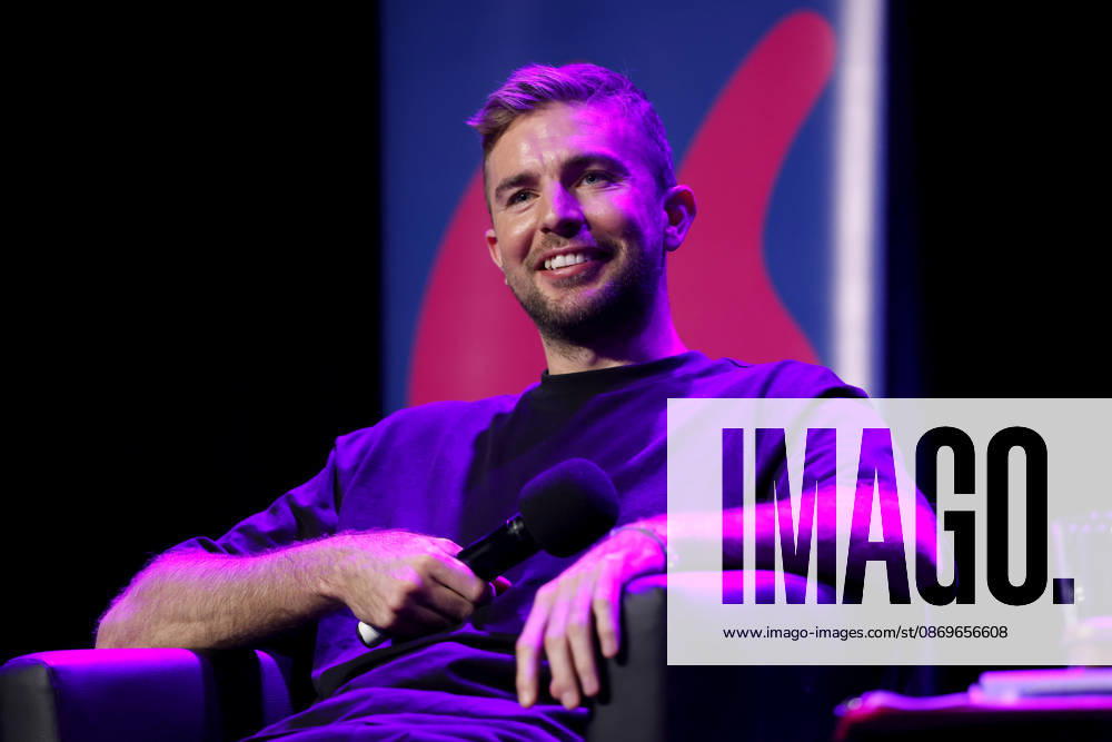 Soccer player and author Christoph Kramer at the presentation of his new novel *Wolkenberührpunkt* at Litcologne Spezial 2026 at the Theater am Tranzbrunnen in Cologne, October 15, 2026, North Rhine-Westphalia, Germany