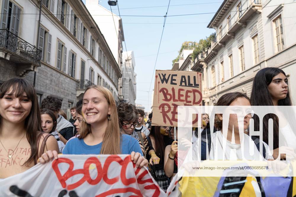 IPA89759936 - Milan, October 16, 26, Largo Cairoli, No One Is a Stranger Student Strike