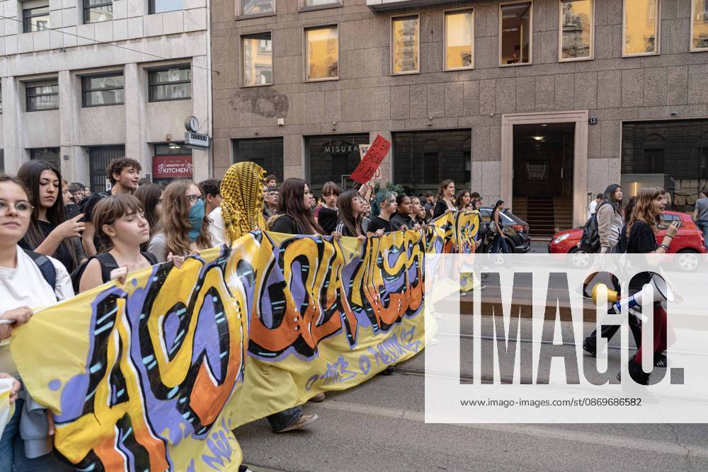 IPA89759931 - Milan, October 16, 26, Largo Cairoli, No One Is a Stranger Student Strike