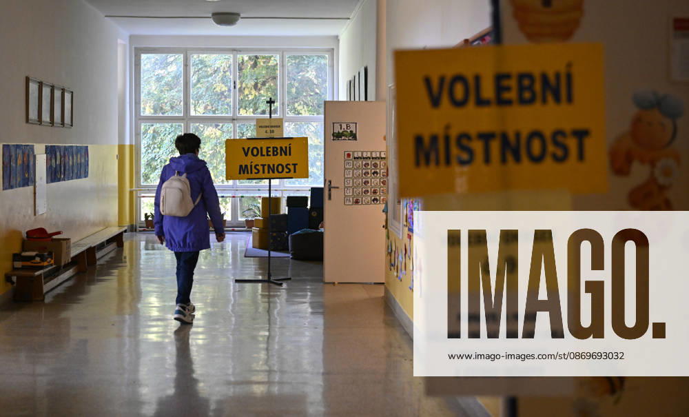 A voter arrives to cast her vote in the second round of the Senate elections in Zlin, Zlin Region, Czech republic on October 16, 2026. (CTKxPhoto DaliborxGluck) CTKPhotoP2026101605485 CTKPhotoP2026101605485