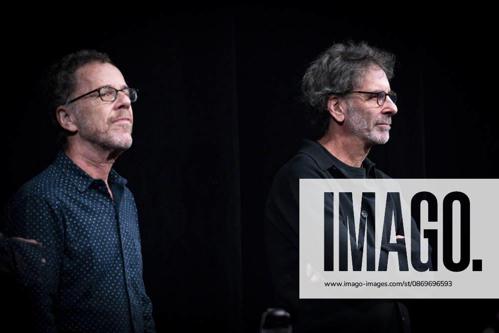 PEOPLE : Festival Lumiere - Lyon 16 10 2026 Joel and Ethan Coen hosting a master class at the Théâtre des Célestins during the 18th Lumière Film Festival in Lyon, on October 16, 2026. Photo Sandrine Thesillat PsNewZ