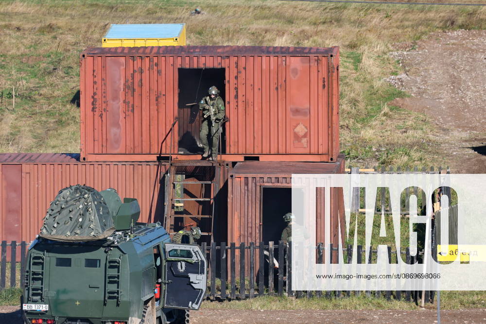 Servicemen appear next to an armoured vehicle in the final live training phase of the Indestructible Brotherhood 2026 command-and-staff military exercise by the CSTO Peacekeeping Forces at the Losvido military training ground Belarus - ZUMAt113 20261016_zaa_t113_252