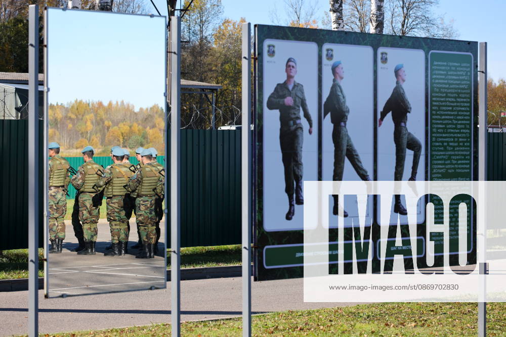 Servicemen line up in the final live training phase of the Indestructible Brotherhood 2026 command-and-staff military exercise by the CSTO Peacekeeping Forces at the Losvido military training ground Belarus - ZUMAt113 20261016_zaa_t113_290
