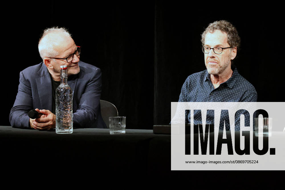 Master Class with Joel and Ethan Coen, during the 18th edition of the Lumière Film Festival in Lyon, October 10–18, 2026. This year, the festival pays honoring brothers Joel and Ethan Coen, American directors, screenwriters, and producers. They are being awarded the 2026 Lumière Prize, an honorary award for their entire body of work, in Lyon, Rhône, France, on October 16, 2026 Pascal Fayolle Bestimage Master Class at the Théâtre des Célestins during the 18th Lumière Film Festival in Lyon, on October 16, 2026 LYON, France