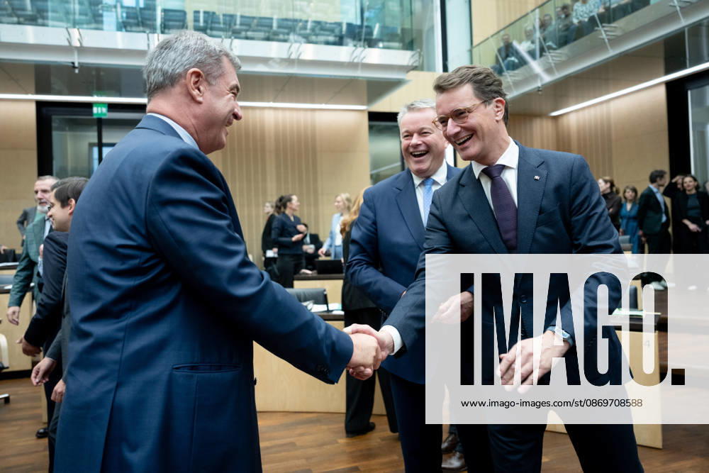 Meeting, Bundesrat, Markus Söder, Gordon Schnieder, Hendrik Wüst Meeting, Bundesrat, Berlin, Minister-President, Markus Söder, Gordon Schnieder, Hendrik Wüst Berlin Berlin GER