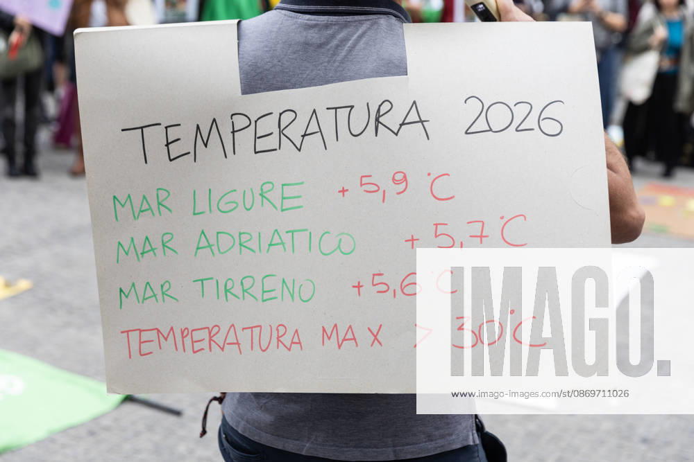 IPA89767273 - Milan, October 16, 2026, Piazza San Babila, Fridays for Future Italy rally, global climate strike photos of climate and environmental activists: