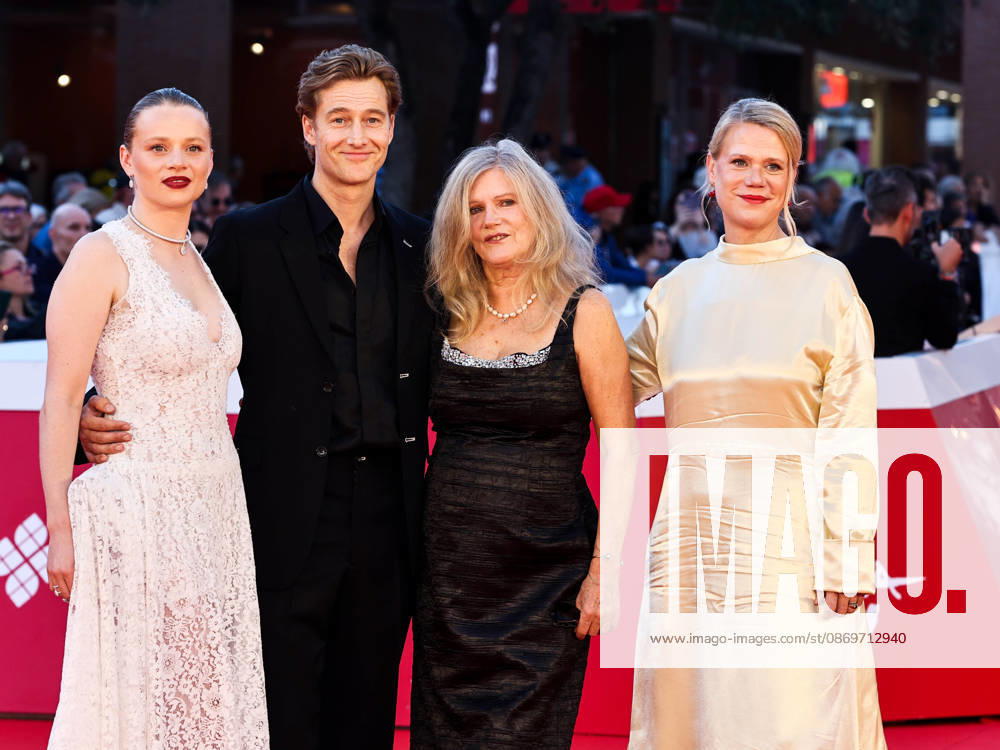 IPA89767758 - Roma Cinema Fest 2026. Day 4 Photocall for the film Eurotrash. Pictured are Luna Wedler, Alexander Fehling, Barbara Sukowa, and Frauke Finsterwalder