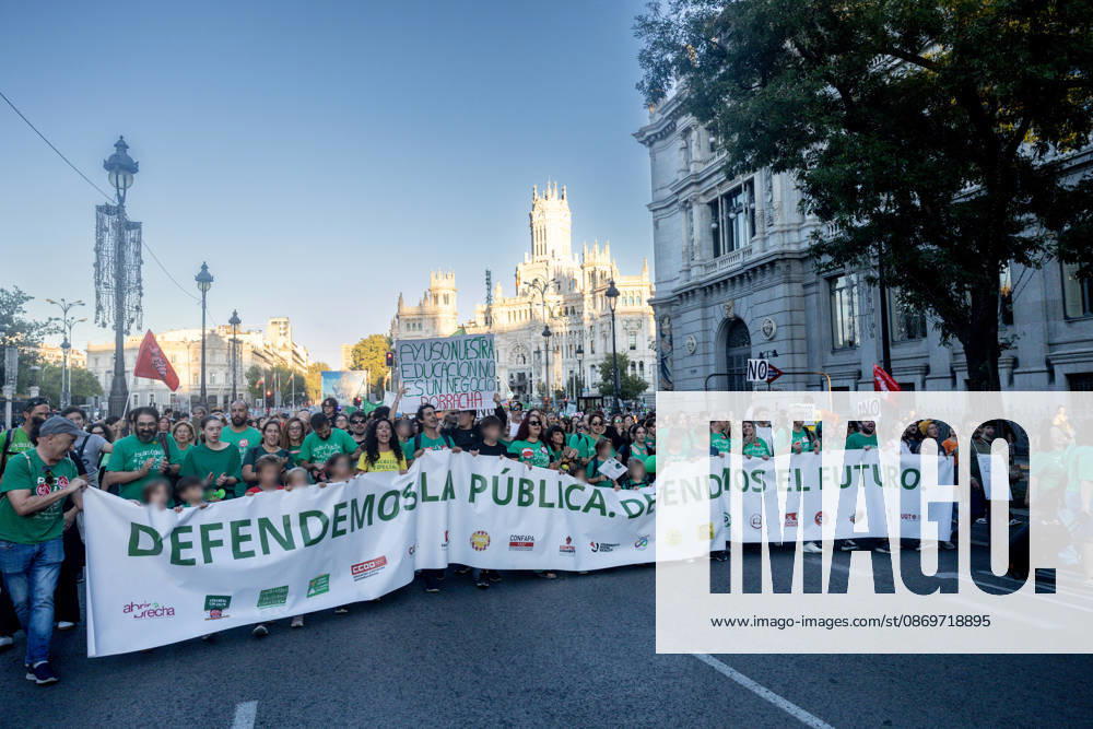 Protest Marking the Indefinite Teachers’ Strike in Madrid: Dozens of people gathered at a rally to mark the education strike on October 16, 2026, in Madrid, Spain. The public education strike in Madrid began on October 14 with full-scale walkouts and varying levels of participation among unions and the regional government. Teachers are demanding lower student-to-teacher ratios, higher salaries, and more staff. Ayuso describes the protest as political, while the mobilization will shift to partial walkouts next week OCTOBER 16, 2026 EDUCATION PROTEST RALLY TEACHERS’ STRIKE PIXELATED STRIKE Madrid Madrid, Spain
