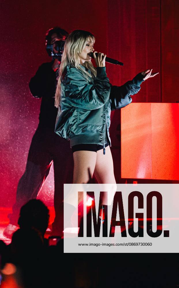 Belgian singer Angele pictured during the Angele Instinct Release Party , a surprise party organized by the Brussels singer to celebrate the release of her album Instinct at the Grote Markt Grand Place, in Brussels, Friday 16 October 2026. EMILExWINDAL 190025772