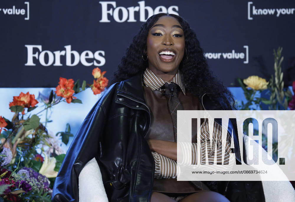 WNBA Player & Rapper Flau jae Johnson speaks at the Forbes 30 50 5-Year Anniversary Summit at The Mandarin Oriental on Friday, October 16, 2026 in New York City. NYP20261016135 JOHNxANGELILLO