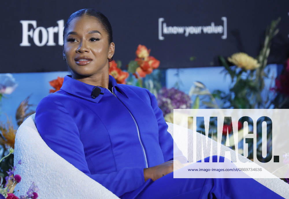 Olympic Gymnast Jordan Chiles speaks at the Forbes 30 50 5-Year Anniversary Summit at The Mandarin Oriental on Friday, October 16, 2026 in New York City. NYP20261016137 JOHNxANGELILLO