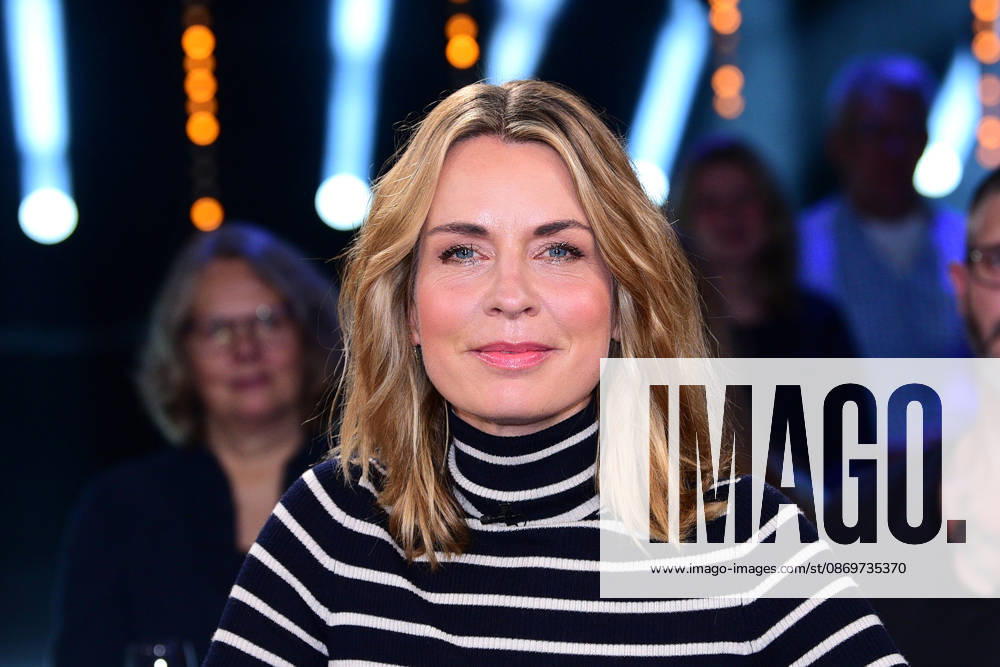Jessy Wellmer during the NDR Talk Show on October 16, 2026, at NDR Studio Lokstedt in Hamburg, Germany; NDR Talk Show in Hamburg, Germany