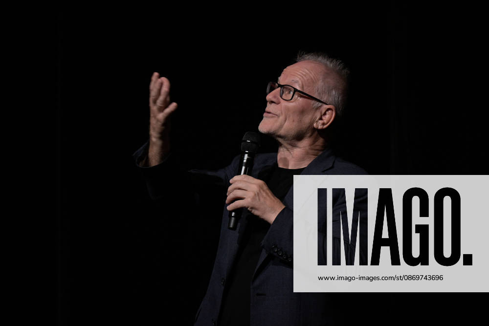 18th Lumiere Festival Masterclass Joel and Ethan Coen Thierry Fremaux attending a master class during the 18th Lyon Lumiere Film Festival in Lyon, France on 16 October 2026. Photo by Julien Reynaud APS-Medias ABACAPRESS.COM Lyon France