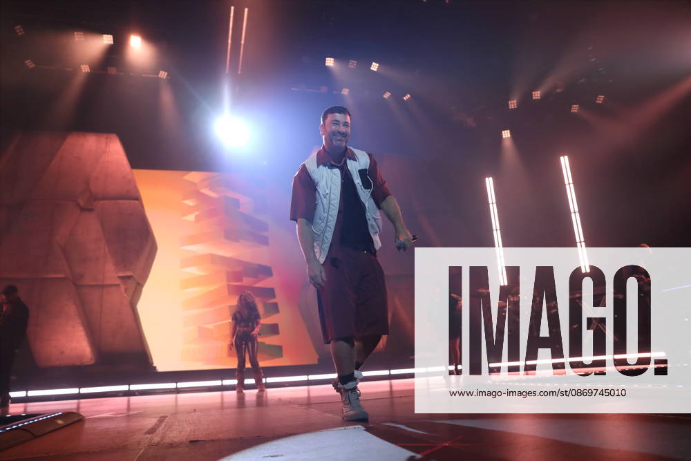 Marten Laciny, also known as Marteria, at a concert at the Max Schmeling Halle in Berlin, October 16, 2026 Marteria Concert Berlin