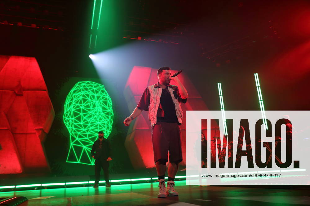 Marten Laciny, also known as Marteria, at a concert at the Max Schmeling Halle in Berlin, October 16, 2026 Marteria Concert Berlin