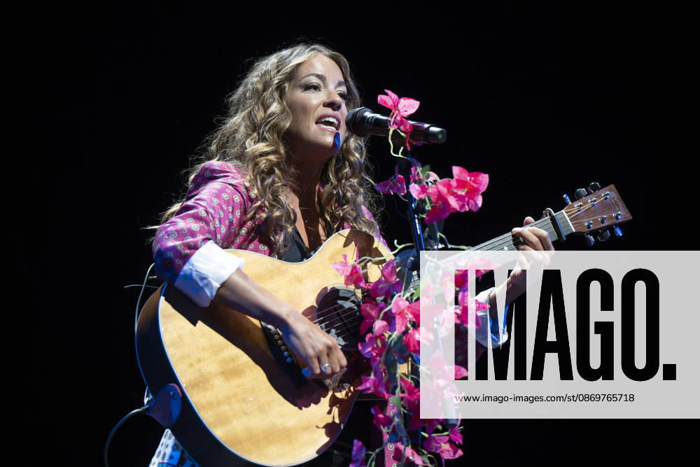 Singer Sofía Ellar performs during a concert at the Plaza de Espana in Madrid. Madrid Spain - ZUMAs197 20261017_aaa_s197_121