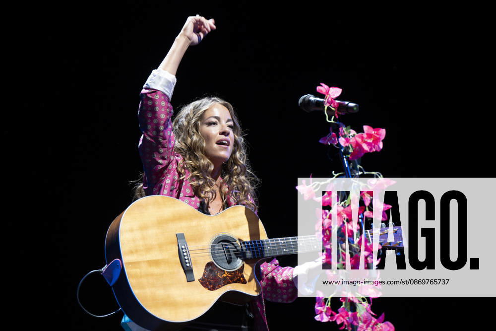 Singer Sofía Ellar performs during a concert at the Plaza de Espana in Madrid. Madrid Spain - ZUMAs197 20261017_aaa_s197_129