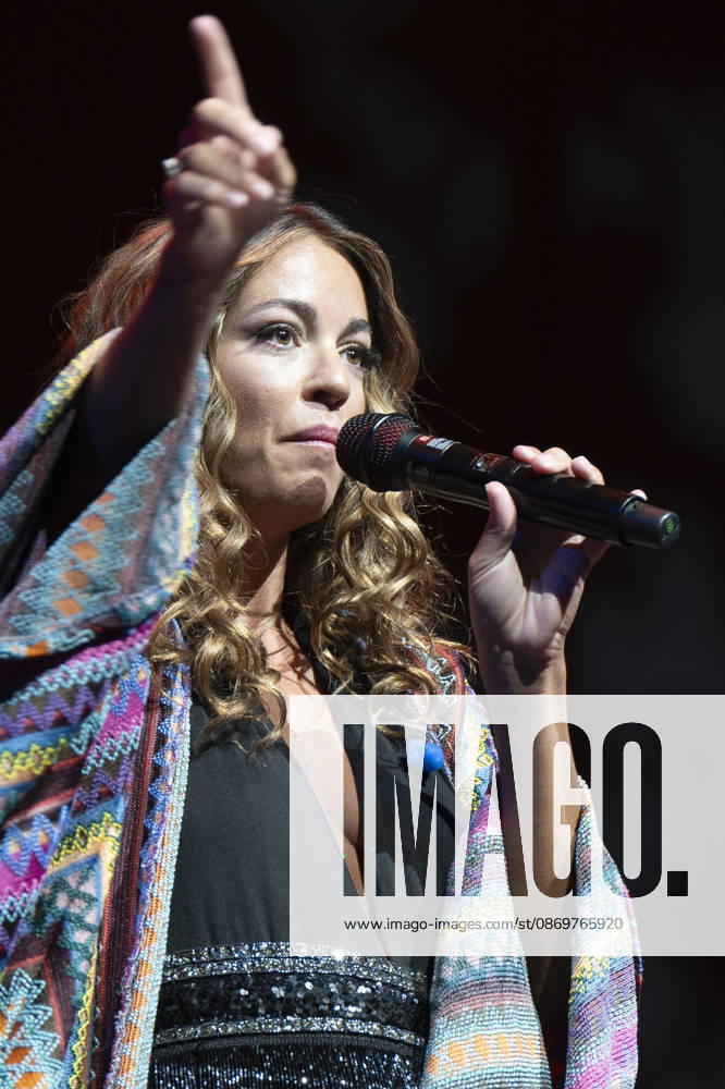 Singer Sofia Ellar performs during a concert at the Plaza de Espana in Madrid. Madrid Spain - ZUMAs197 20261017_aaa_s197_146