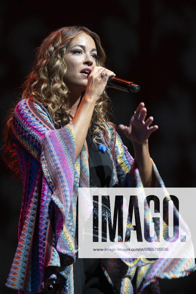 Singer Sofia Ellar performs during a concert at the Plaza de Espana in Madrid. Madrid Spain - ZUMAs197 20261017_aaa_s197_156