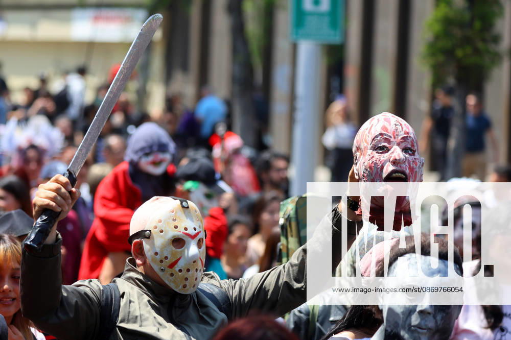 The 2026 Zombiewalk takes place in downtown Santiago. Jonnathan Oyarzun Aton Chile, Santiago, Chile Aton 1200391