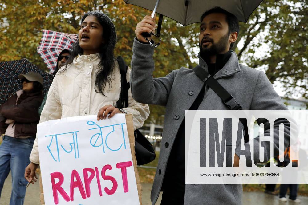 BERLIN, GERMANY - OCTOBER 17, 2026: A small group of demonstrators hold placards at Oranienplatz in the Kreuzberg district to show solidarity with mass protests in India and to protest against the crackdown on them, as several people take the floor to discuss the situation. The demonstration followed a call by Neha Bora, president of the All India Studentsâ€⠢ Association (AISA), for people everywhere to back the protests, saying â€oeeverywhere is Jantar Mantarâ€Â, the site in Delhi where the main protests are taking place. The protests demand the resignation of Chief Election Commissioner Gyanesh Kumar over a revision of electoral rolls that opponents say led to the mass deletion of voters, whi - ZUMAq101 20261017_zna_q101_063
