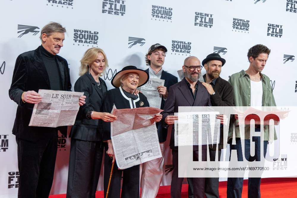 The cast of Le Faux Soir pictured during the Gent International Film Festival on Saturday 17 October 2026. Tonight will feature a screening of Le Faux Soir, the new film of Belgian director Roskam. NICOLASxMAETERLINCK 190136804