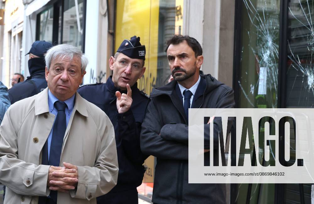 Riots and Looting: The Day After the Protest PHOTOPQR LE PROGRES Richard MOUILLAUD Lyon, October 18, 2026 Riots and Looting: The Day After the Protest Riots and Looting: The Day After the Protest The prefect and the mayor of Lyon surveyed the damage this morning in downtown Lyon Lyon, October 18, 2026 20,000 people demonstrated in the streets of Lyon Violence overshadowed the protesters’ demands, resulting in a level of chaos rarely seen in the city The tourist office was set on fire and numerous stores were looted Lyon, October 18, 2026. 20,000 people demonstrated in the streets of Lyon. Violence overshadowed the protesters’ demands, resulting in a level of chaos rarely seen in the city. The tourist office was set on fire, and a great man