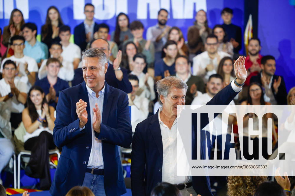 Feijóo Takes Part in a PP Pre-Campaign Event in Barcelona The president of the Popular Party, Alberto Núnez Feijóo, and the mayor of Badalona, Xavier García Albiol, during a PP pre-campaign event at the Palau de Congressos de Catalunya, on October 18, 2026, in Barcelona, Catalonia, Spain. Feijóo is stepping up his presence in Catalonia with this major event in Barcelona and the announcement that Xavier García Albiol will head the party’s ticket for the general election on November 29. OCTOBER 18, 2026 Kike Rincó Barcelona, Catalonia Barcelona, Catalonia, Spain